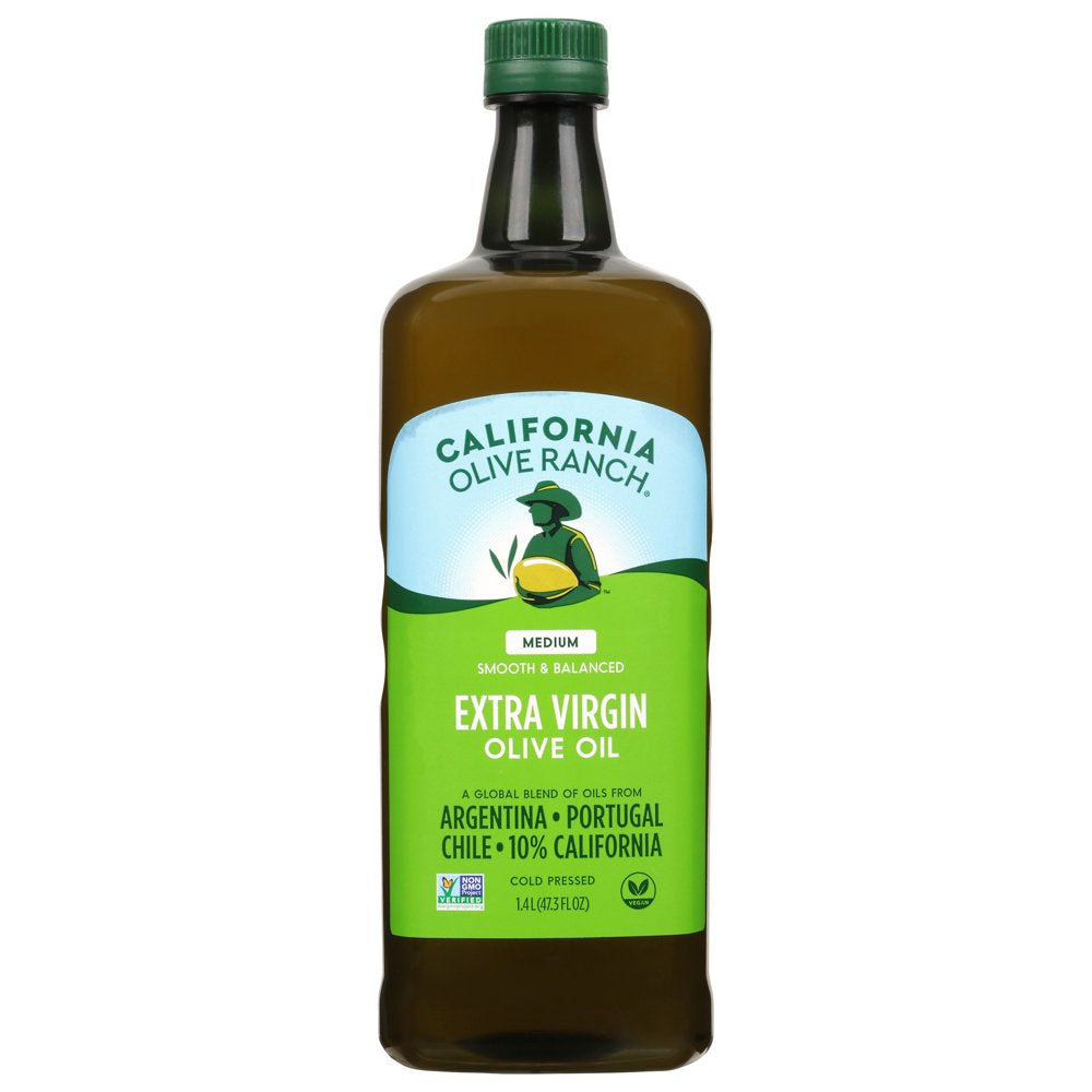 California Olive Ranch Medium Smooth & Balanced Extra Virgin Olive Oil, 47.3 Fl Oz