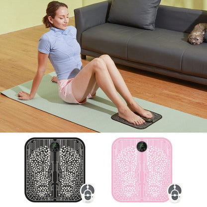 Augper Foot Massager Mat for Neuropathy - Foot Massager for Pain Plantar Relief, Improve Circulation, Muscle Relaxation, Portable & Rechargeable Feet Massager Pad with 10 Modes &39 Levels