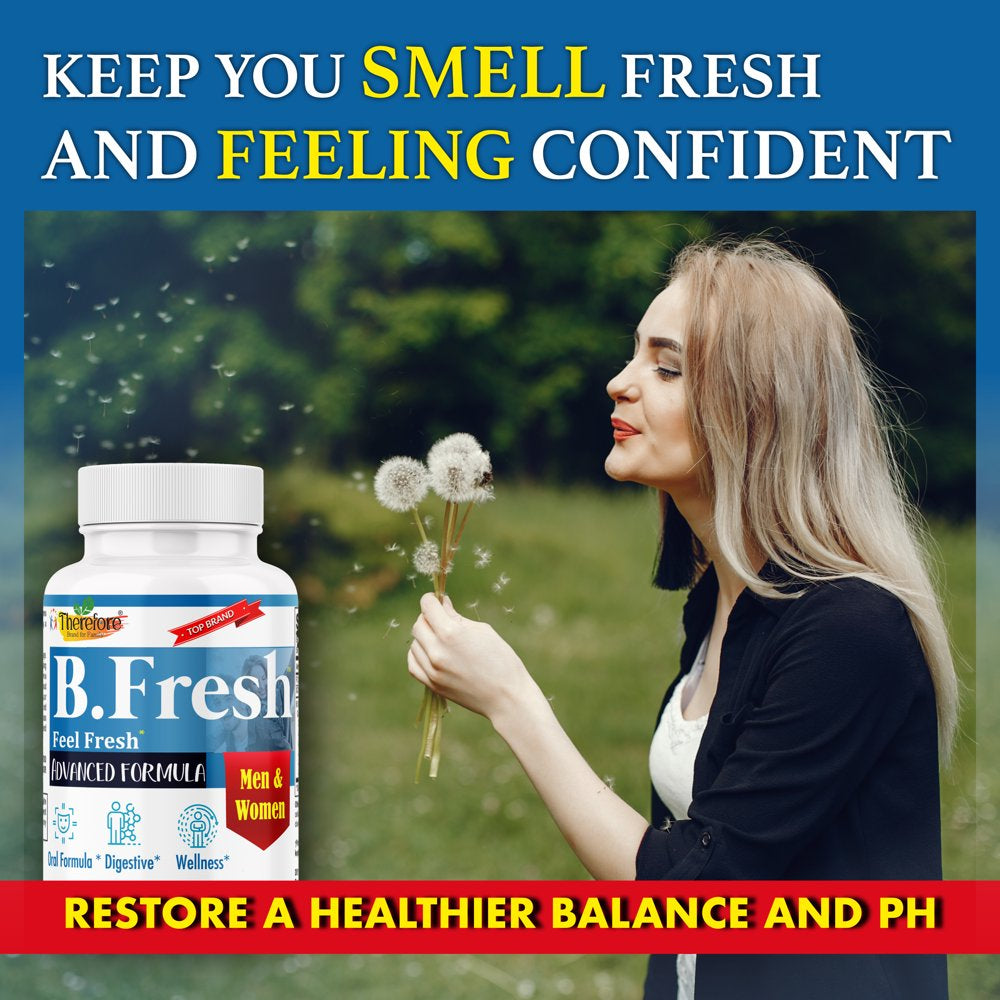 B.Fresh Dental Probiotic Supplements | Dental Probiotic for Bad Breath & Gum Care - 7 Billion CFU- Boosts Oral Health | Fights Bad Breath, Supports Healthy Teeth & Gums | 60 Sugar-Free Capsules