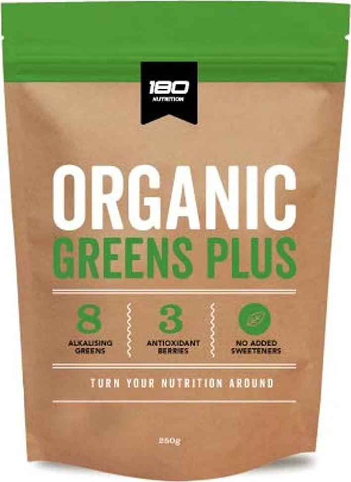 180 Nutrition Organic Greens Plus, 250 grams