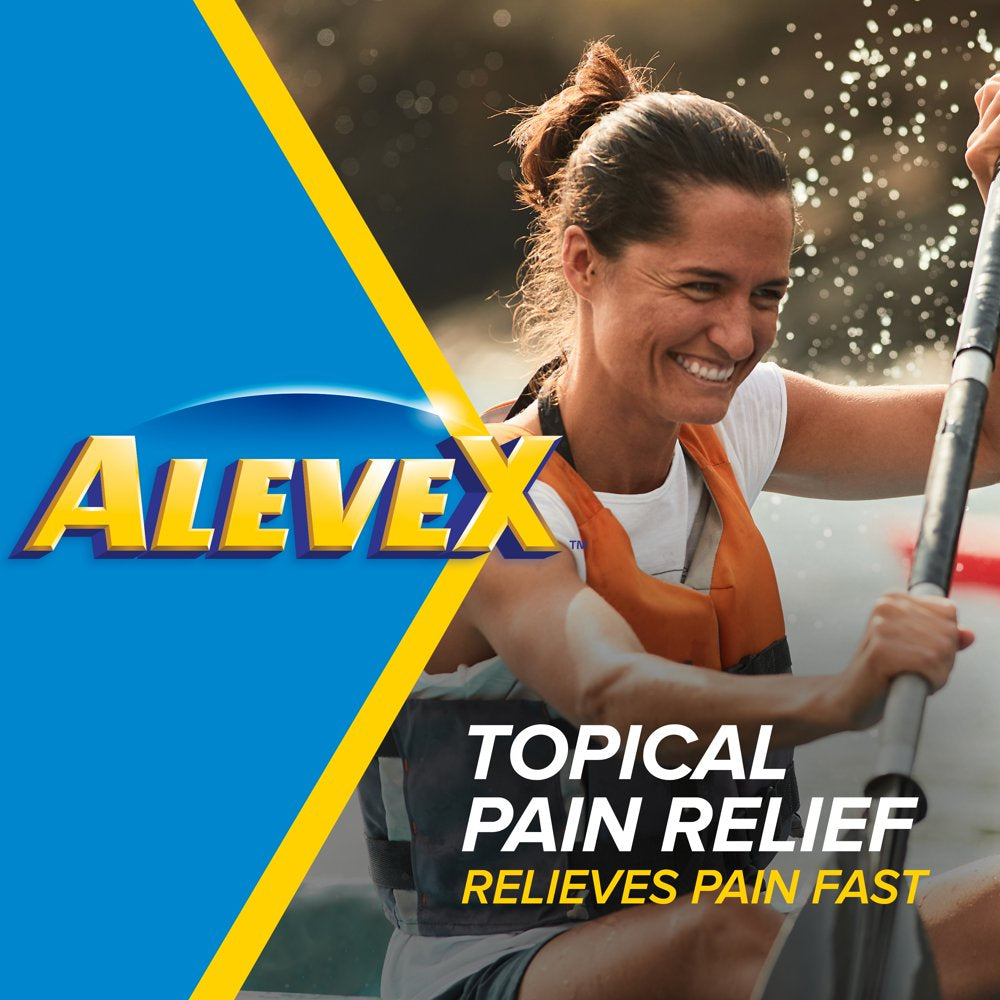 Alevex Pain Relieving Lotion with Rollerball Applicator, Topical Pain Reliever, 2.5Oz