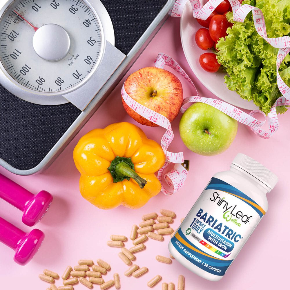 Shiny Leaf Bariatric Vitamins with Iron Once-A-Day 30 Capsules for Post Weight Loss Surgery, Sleeve, Mini Gastric Bypass Surgeries for Men and Women