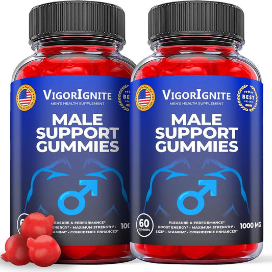 (2 Pack) Vigorignite Male Gummies - 120 Gummies - Nutricity.com.au