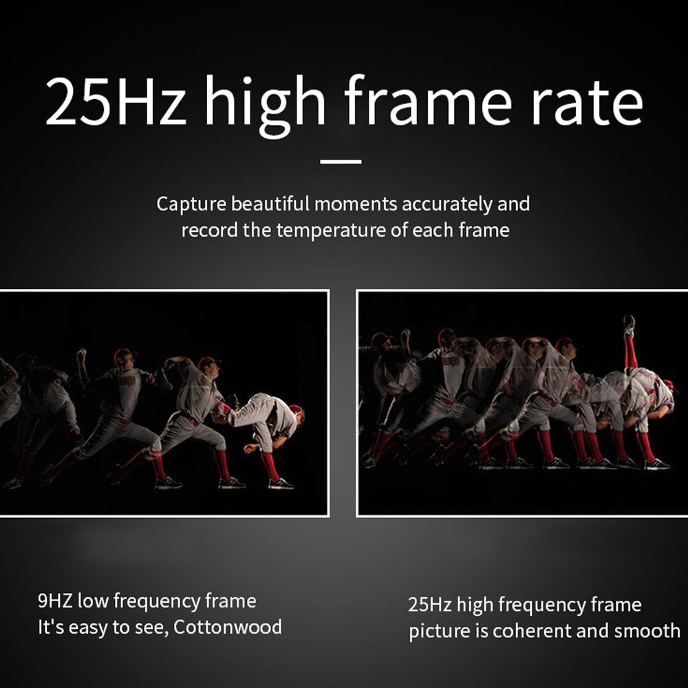 Dcenta Small Thermal Imaging Camera Portable Mobilephone Thermal Imager Support Highest Lowest Centre Point Regional Temperature Measurement 6 Display Modes Chinese and English Language Switchable