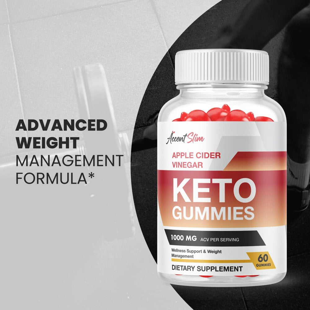 (2 Pack) Accent Slim Keto ACV Gummies - Supplement for Weight Loss - Energy & Focus Boosting Dietary Supplements for Weight Management & Metabolism - Fat Burn - 120 Gummies - Nutricity.com.au