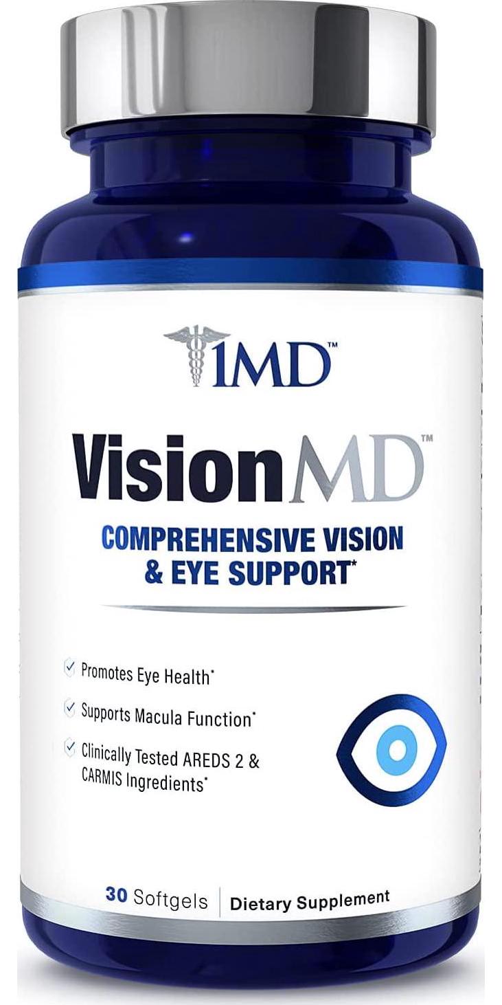 1MD VisionMD Eye Vitamin AREDS 2 - with OptiLut Lutein and Zeaxanthin | 30 Softgels