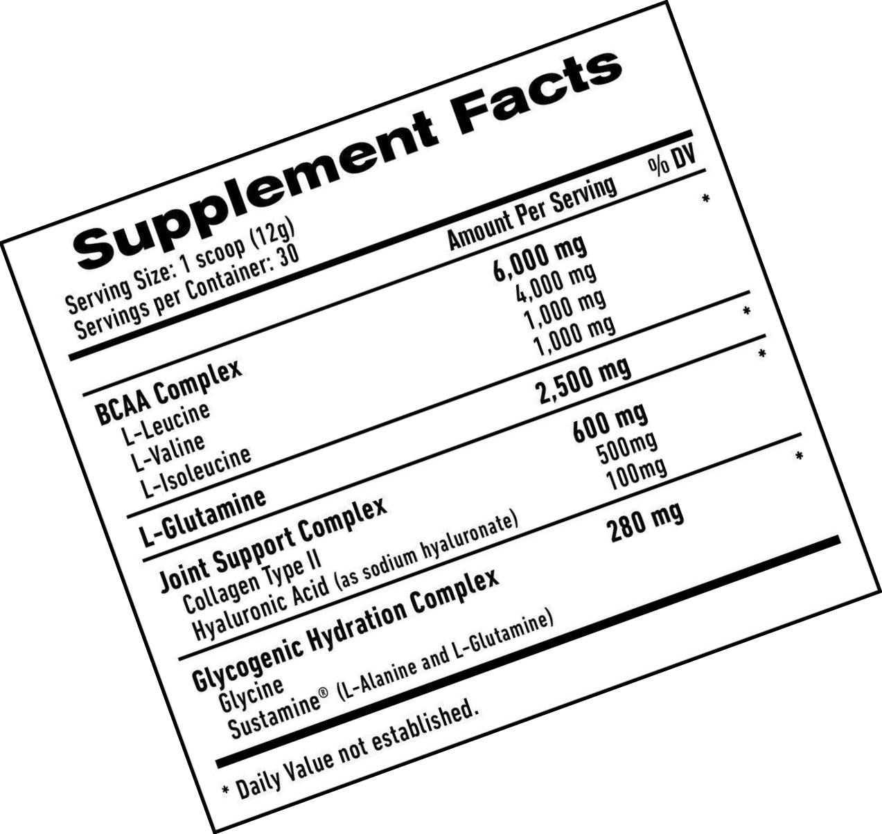 1UP Nutrition His BCAA's Glutamine and Joint Support Plus Hydration Complex, Pineapple 360 g,, Pineapple 360 grams