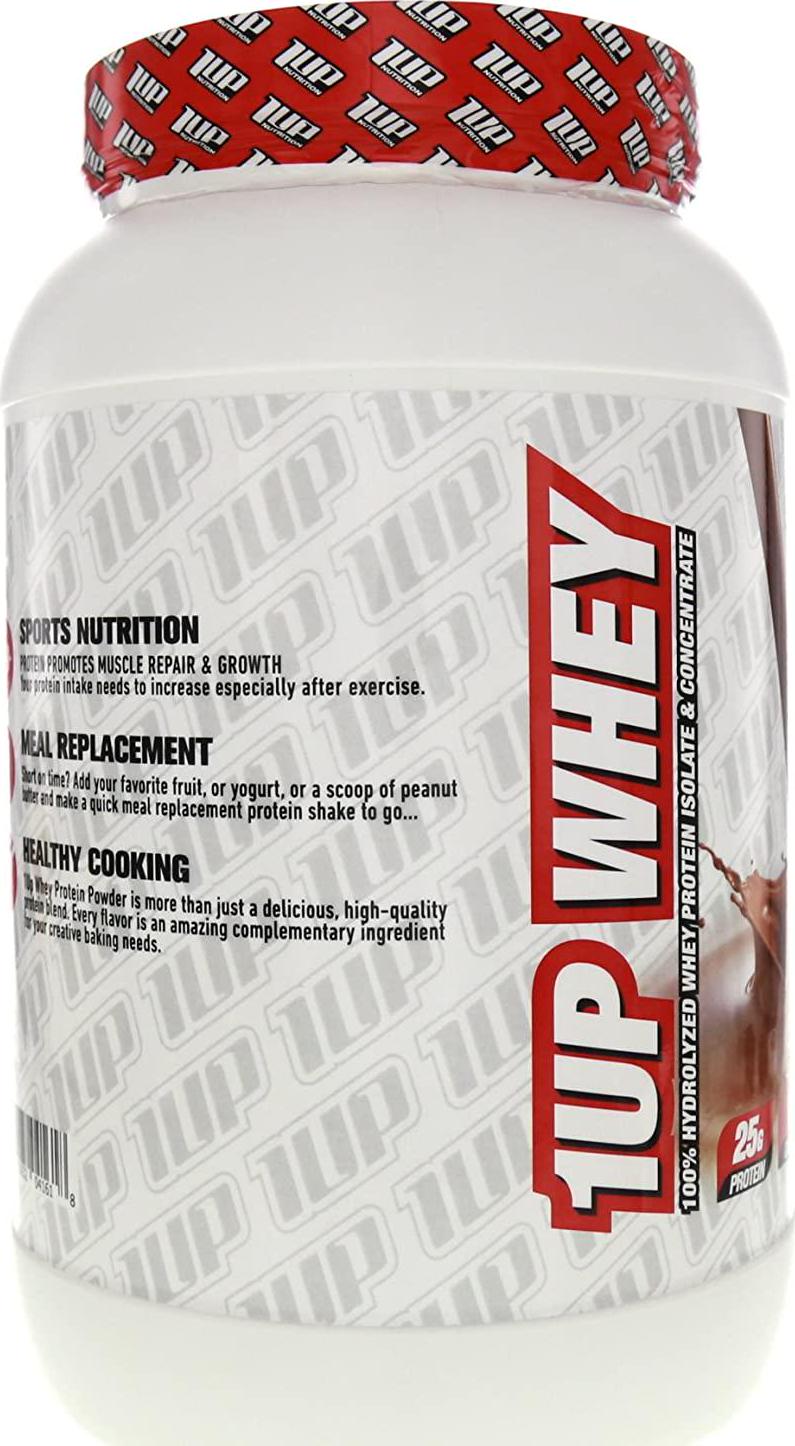 1UP Nutrition - Whey Protein, 100% Hydrolyzed Whey Protein Isolate Concentrate, 2.06 Lbs. (Peanut Butter and Chocolate)