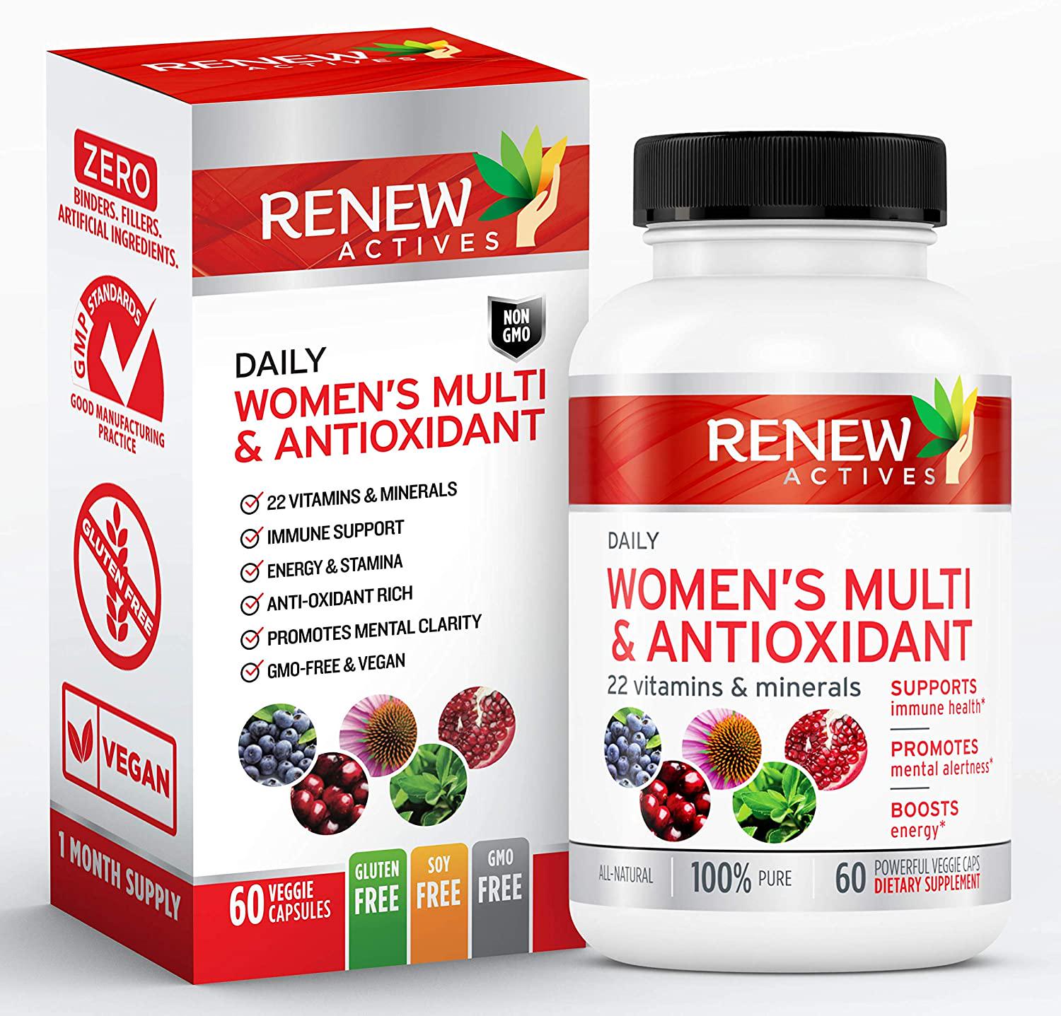 #1 Best MAX Potency Women's Daily Vitamin and Antioxidant! We Deliver 100% of Your Daily Vitamin and Mineral Values to Bridge Your Nutrition Gap - Feel the Difference or your Money Back! - Nutricity.com.au
