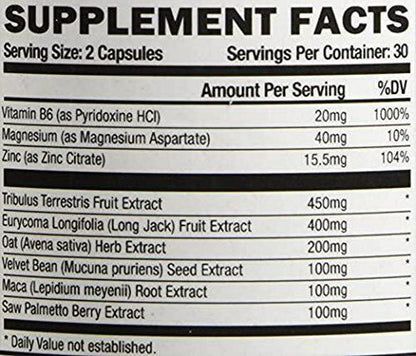 #1 Men&#039;s Confidence Strength Stamina Booster Supplement Elevate- Natural Formula for Muscle Growth with Longjack Tribulus Terrestris and Maca Helps Boost Strength Mass Stamina