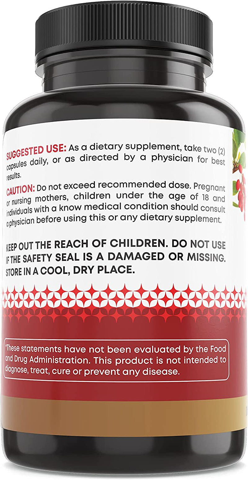 Ancient Bliss Berberine HCL 1200Mg with Ceylon Cinnamon, Bitter Melon, Green Tea Extract - 120 Capsules - Supports Immune System