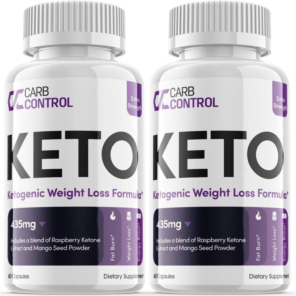 Carb Control Keto - Ketogenic Weight Loss - Energy & Focus Boosting Dietary Supplements for Weight Management & Metabolism - Advanced Fat Burn Raspberry Ketones Pills - 120 Capsules (2 Pack)