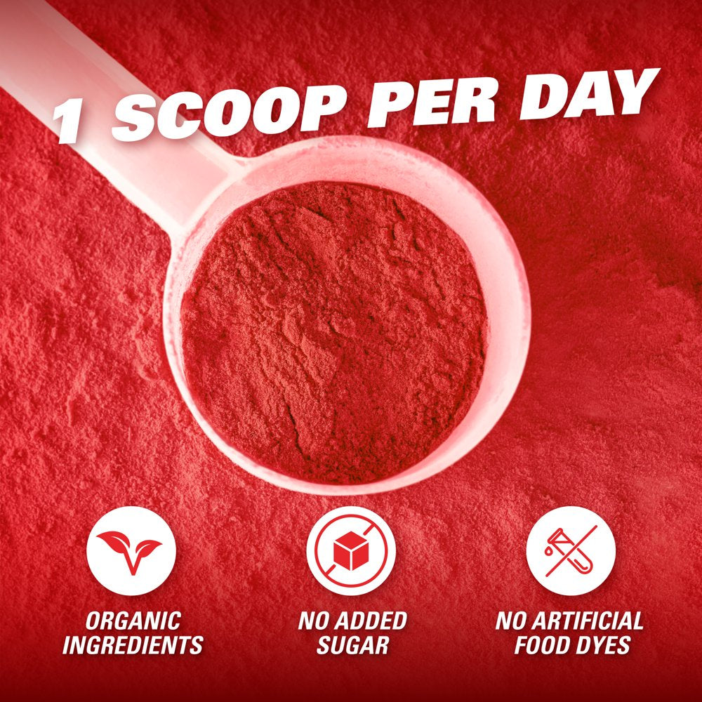 Ehplabs Oxyreds Superfood Beets Powder - Nitric Oxide Supplement, Organic Beet Root Powder, Immune Support Supplement & Prebiotics for Digestive Health, Beet Powder - Fruit Xplosion, 30 Servings