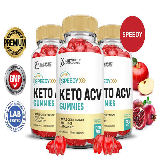 (3 Pack) Speedy Keto ACV Gummies 1000MG Dietary Supplement 180 Gummys - Nutricity.com.au