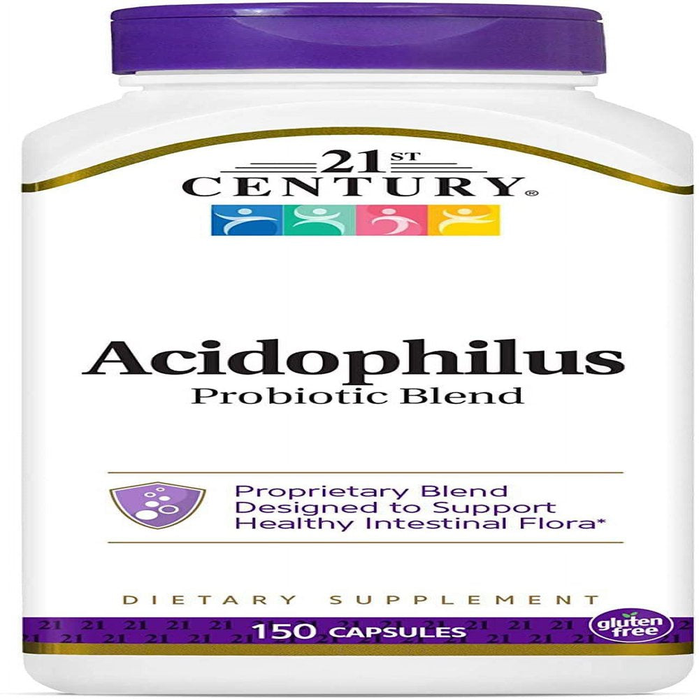 21St Century Acidophilus Probiotic Blend Capsules, 150 Ct, 2-Pack