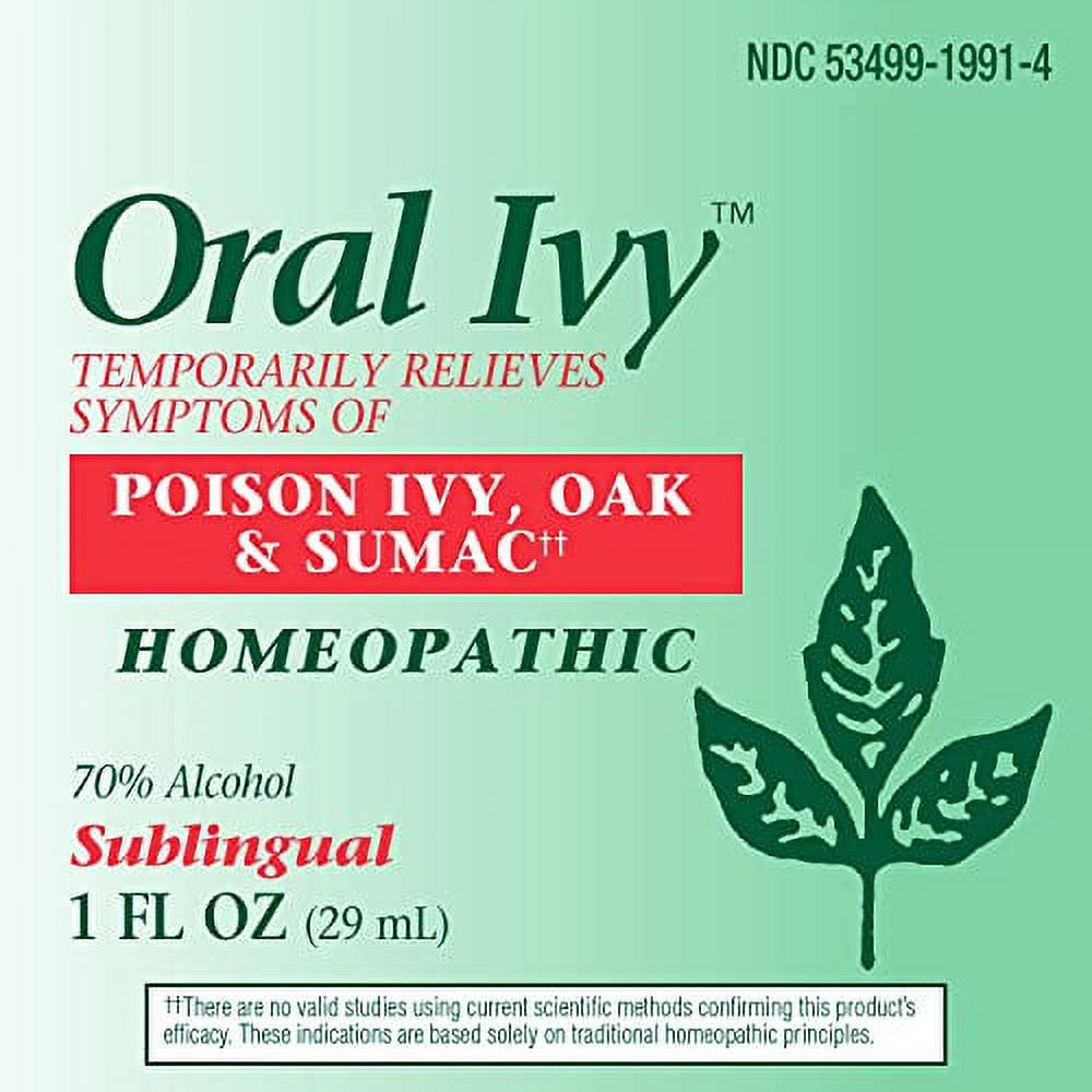 B&T Oral Ivy Relieves Symptoms of Poison Ivy, Oak & Sumac Homeopathic 1 Oz. (Nature'S Way Brands)