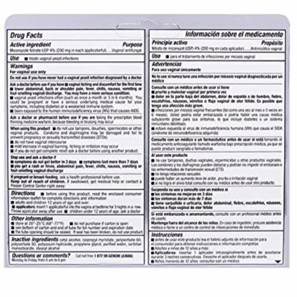 Lagicam Vaginal Yeast Infection Antifungal 3 Day Treatment Cream .9 Oz