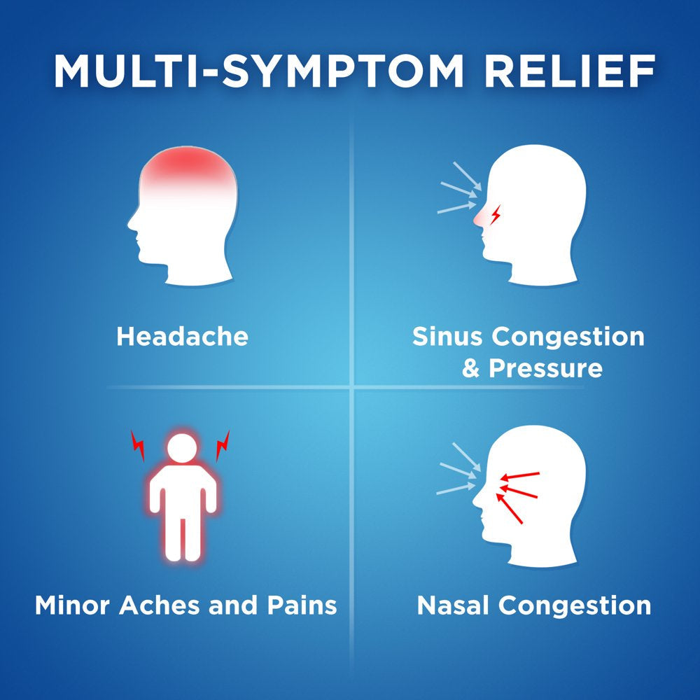 Equate Rapid Release Sinus Congestion & Pain Gelcaps, 48 Count