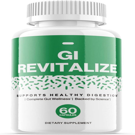 (1 Pack) Gi Revitalize - Dietary Supplement for Digestion and Healthy Gut - Pills for Immune System, Digestive Function, Healthy Stomach, Reduces Bloat - 60 Capsules