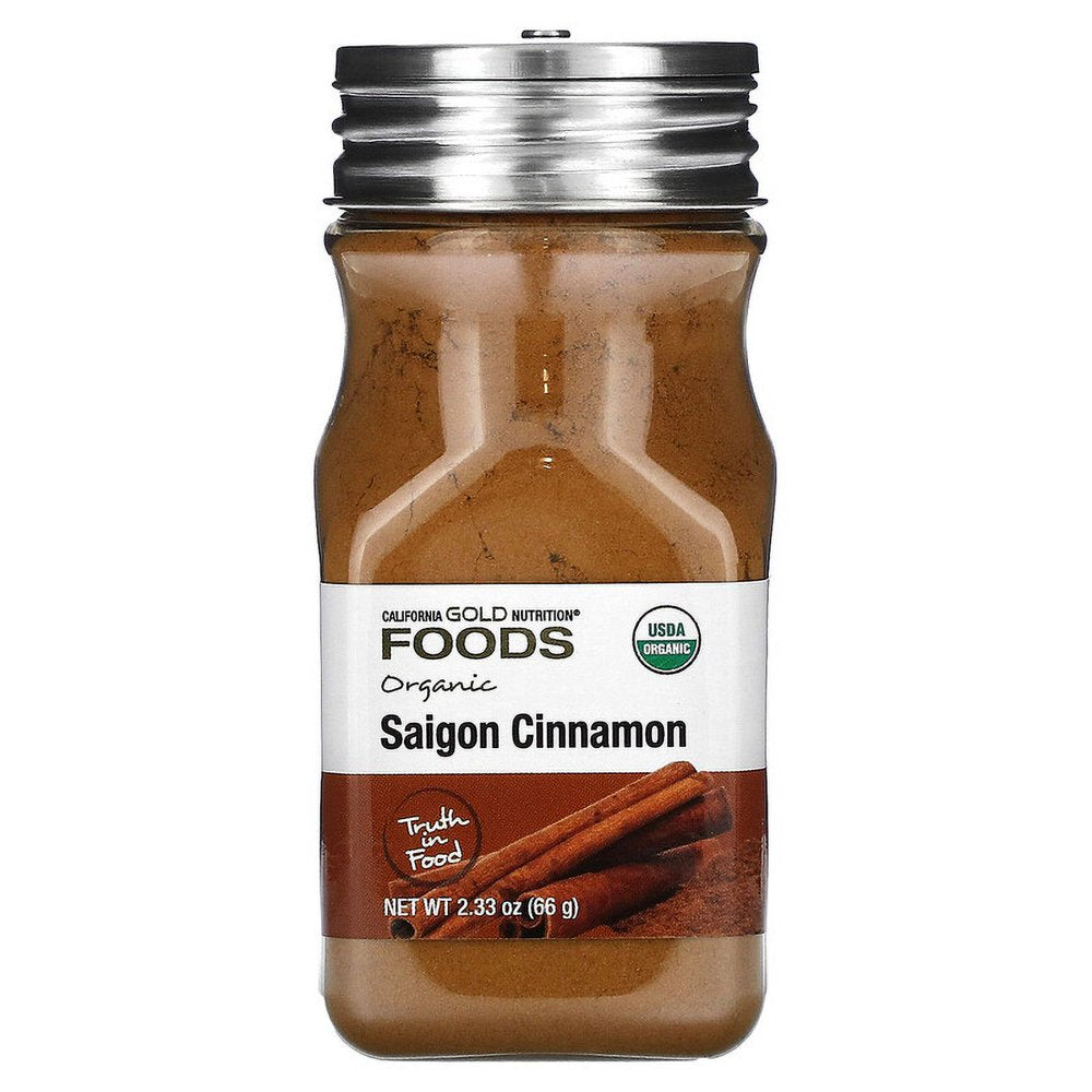 California Gold Nutrition, Organic Saigon Cinnamon, 2.33 Oz Pack of 4