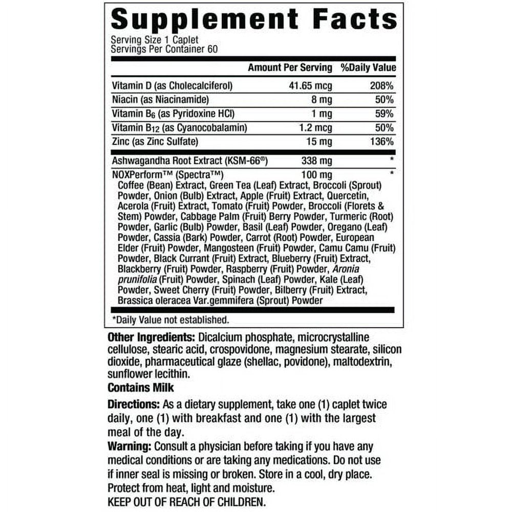 Ageless Male MAX Total Testosterone and Nitric Oxide Booster, 60 Ct *EN