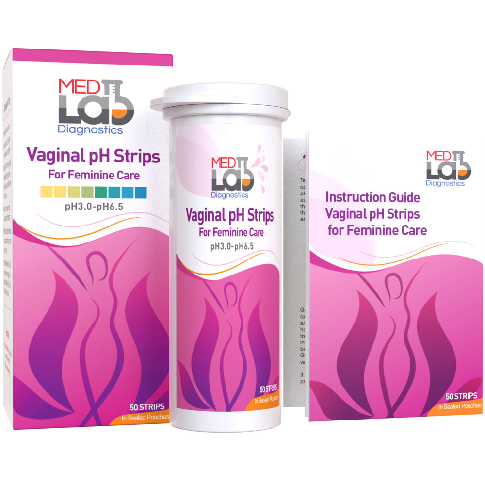 Feminine Vaginal Ph Test Strips for Women(50 Cnt). Bacterial Vaginosis(Bv) and Yeast Infection Test Strips