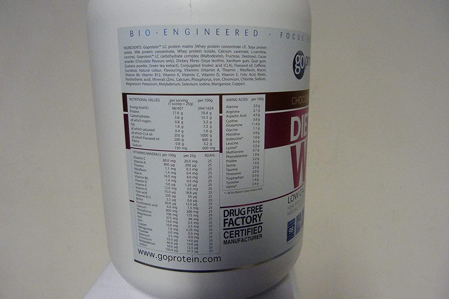 1kg Diet Whey Choc/Orange