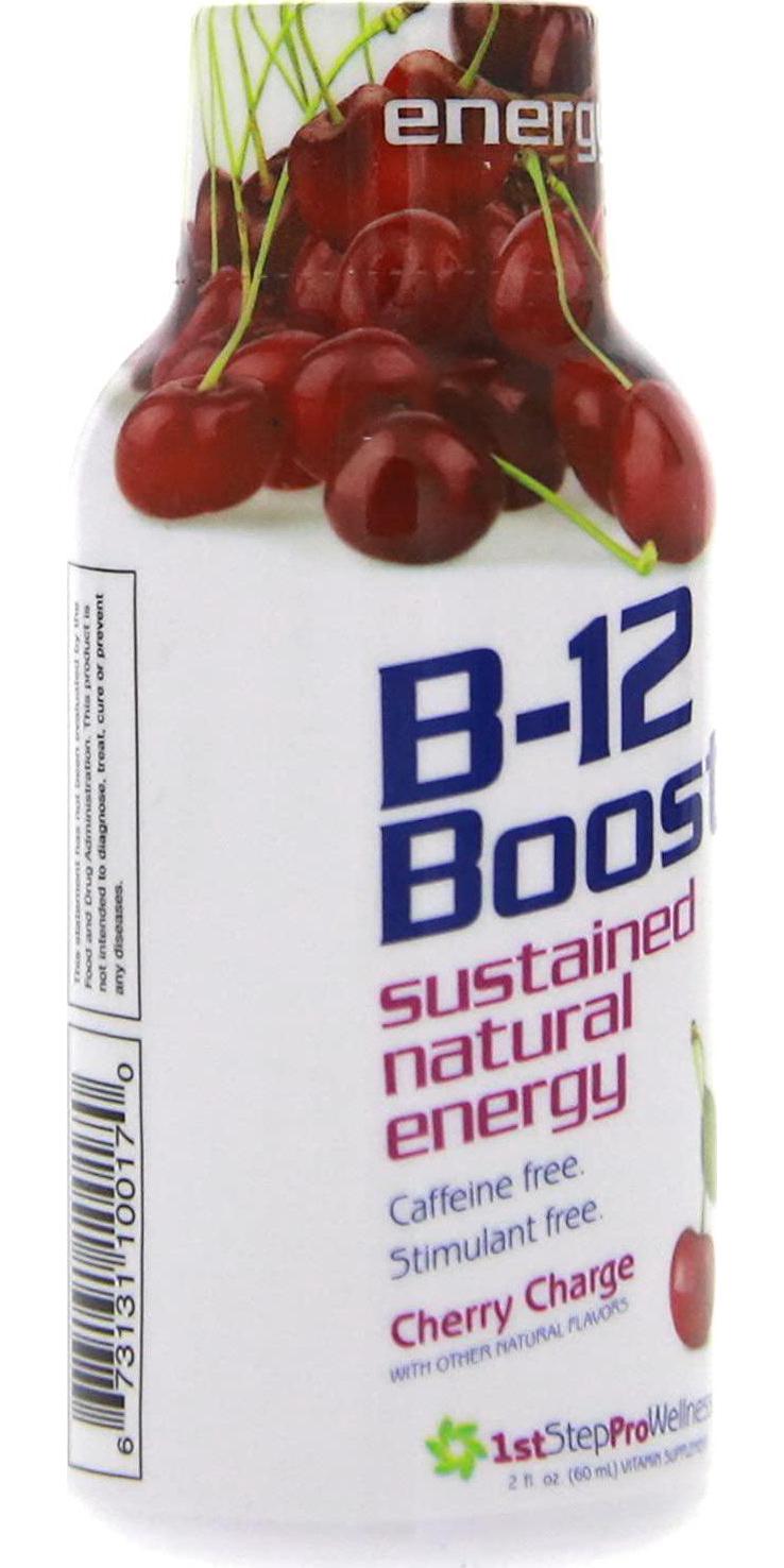1st Step for Energy B-12 Boost Cherry Charge 12 (2 fl oz) bottles
