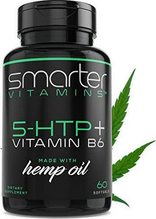 200mg 5-HTP + Vitamin B6, Natural Stress Relaxation, Mood and Sleep Boost, Extended Time Release