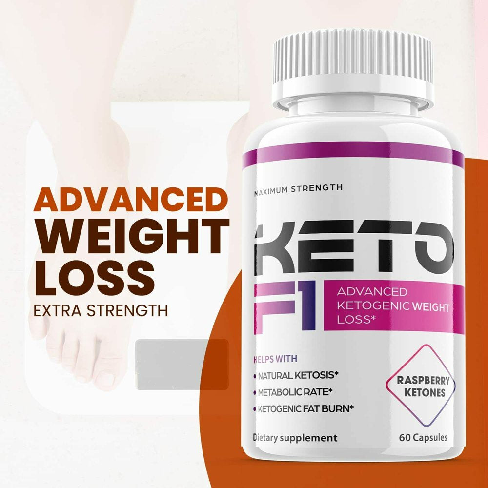 (2 Pack) Keto F1 - Supplement for Weight Loss - Energy & Focus Boosting Dietary Supplements for Weight Management & Metabolism - Advanced Fat Burn Raspberry Ketones Pills - 120 Capsules - Nutricity.com.au