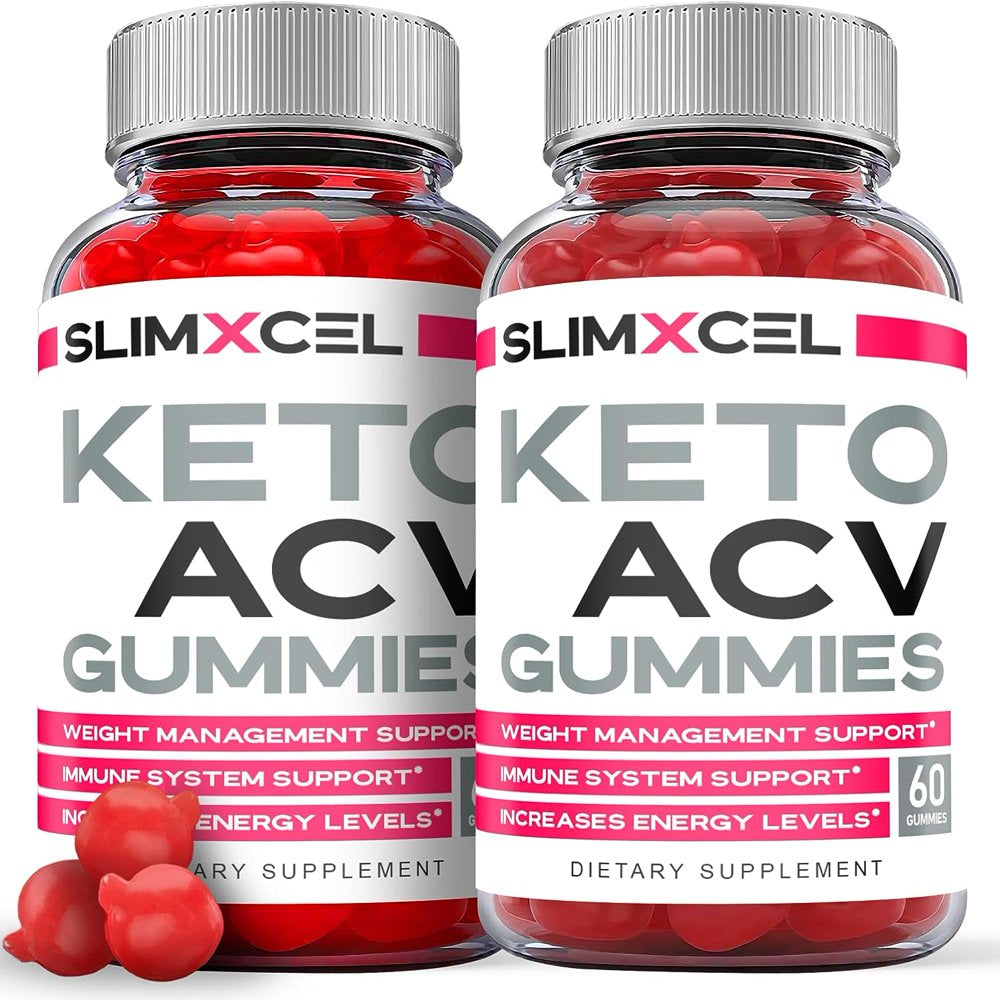 (2 Pack) Slimxcel Keto ACV Gummies - Apple Cider Vinegar Supplement for Weight Loss - Energy & Focus Boosting Dietary Supplements for Weight Management & Metabolism - Fat Burn - 120 Gummies - Nutricity.com.au