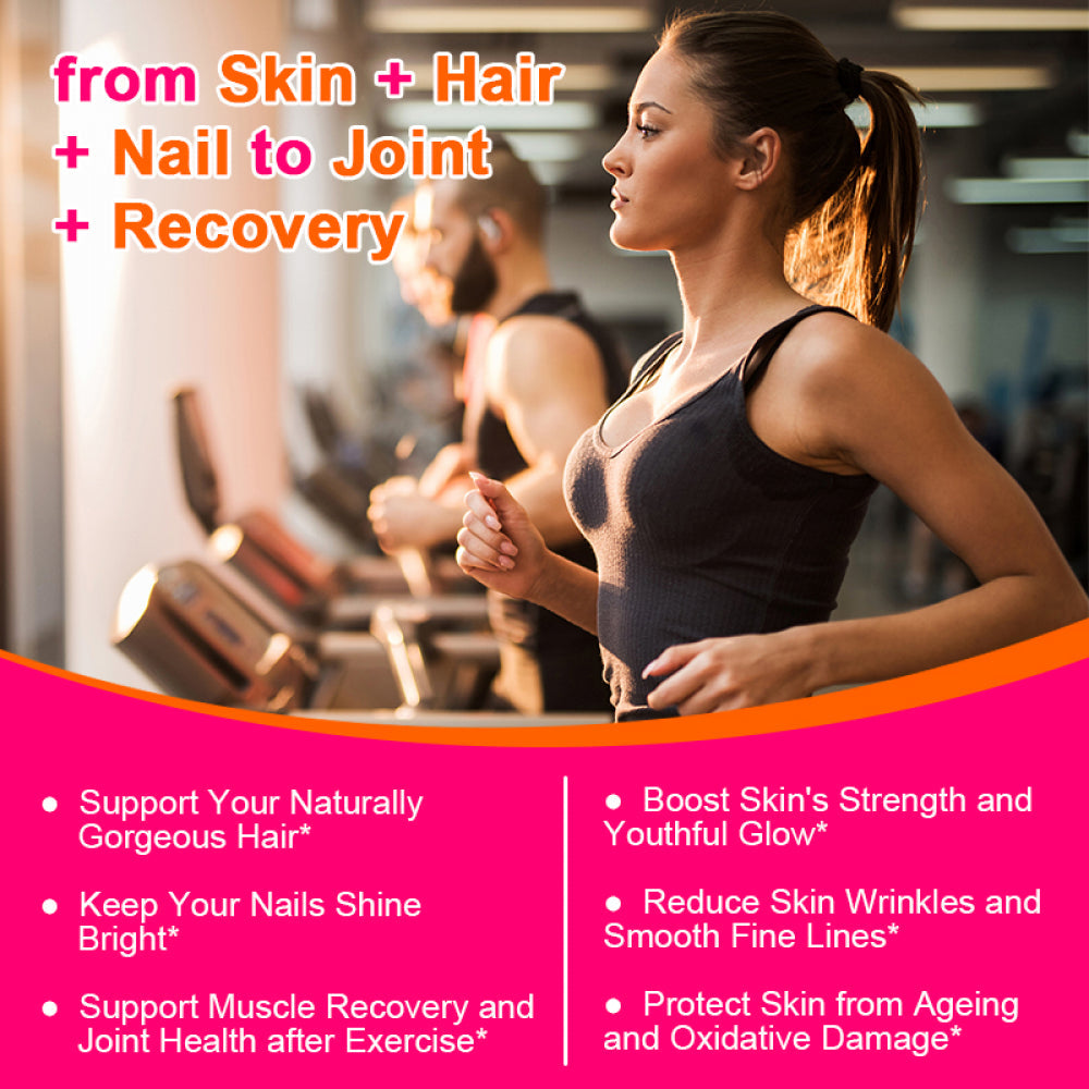 Clearance! Secret De Peau Collagen Capsules - Collagen Pills, 60 Count, for Skin, Hair, Nails & Joints, Collagen Supplements for Women & Men, Non-Gmo