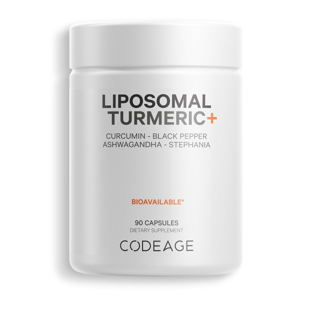 Codeage Fermented Turmeric, Organic Turmeric 95% Curcuminoids, Fermented Botanicals Digestive Bitters, 90 Ct