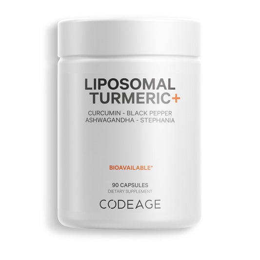 Codeage Fermented Turmeric, Organic Turmeric 95% Curcuminoids, Fermented Botanicals Digestive Bitters, 90 Ct