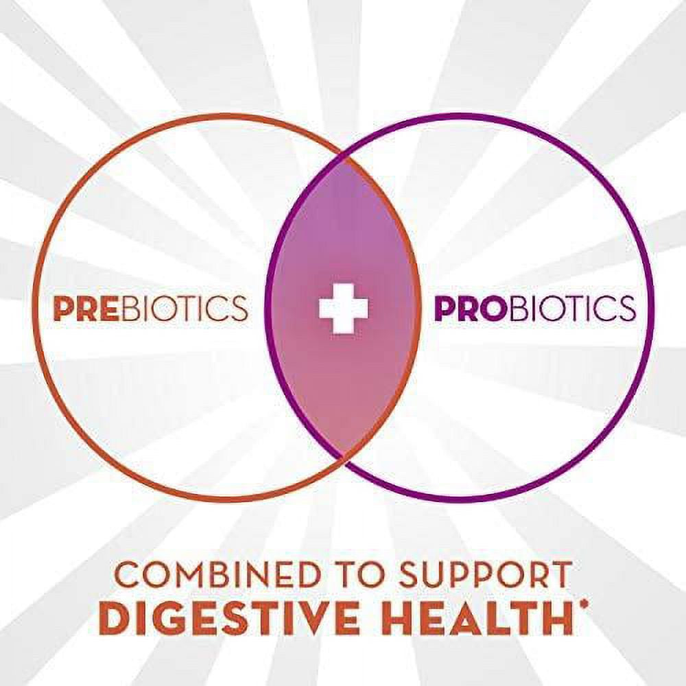 Align Dualbiotic, Prebiotic + Probiotic for Men and Women, Help Nourish and Add Good Bacteria for Digestive Support, Natural Fruit Flavors, 60 Gummies
