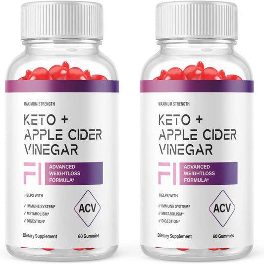 (2 Pack) F1 Keto ACV Gummies - Supplement for Weight Loss - Energy & Focus Boosting Dietary Supplements for Weight Management & Metabolism - Fat Burn - 120 Gummies - Nutricity.com.au