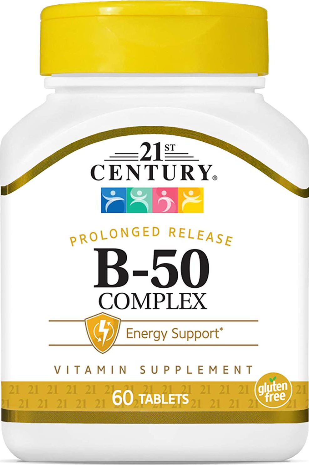 21st Century B 50 Complex Prolonged Release Tablets, 60 Count