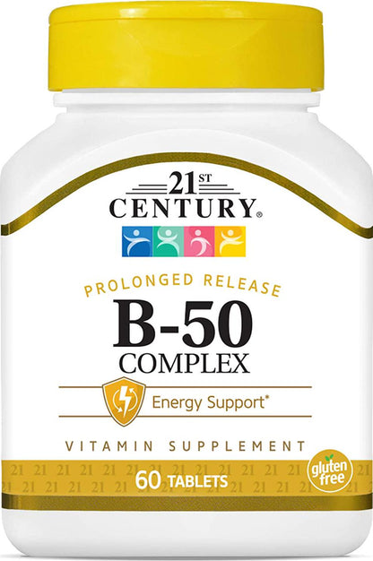 21st Century B 50 Complex Prolonged Release Tablets, 60 Count