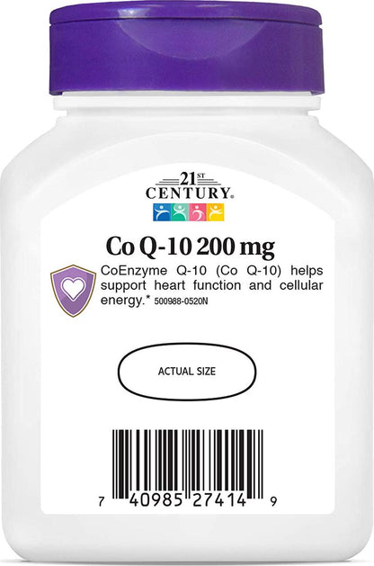 21st Century Co Q10 200 mg Softgels, 90 Count