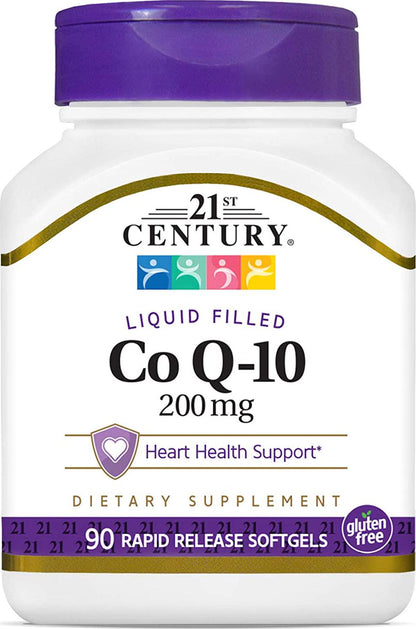 21st Century Co Q10 200 mg Softgels, 90 Count