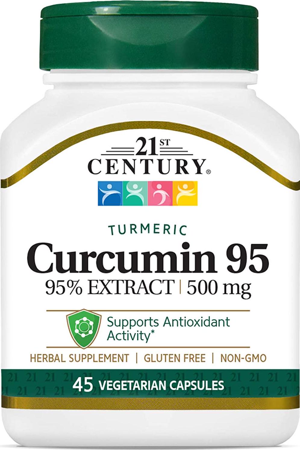 21st Century Curcumin 95 Herbal Supplements, 45 Count