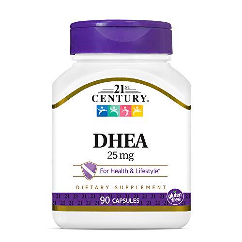 21st Century DHEA 25 mg Capsules, 90 Count