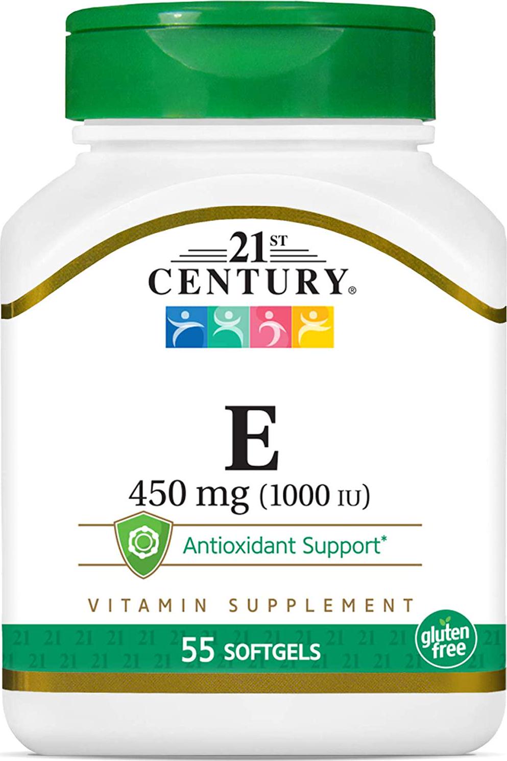 21st Century E 1000 I.U. (Dl-Alpha) Softgels, 55-Count