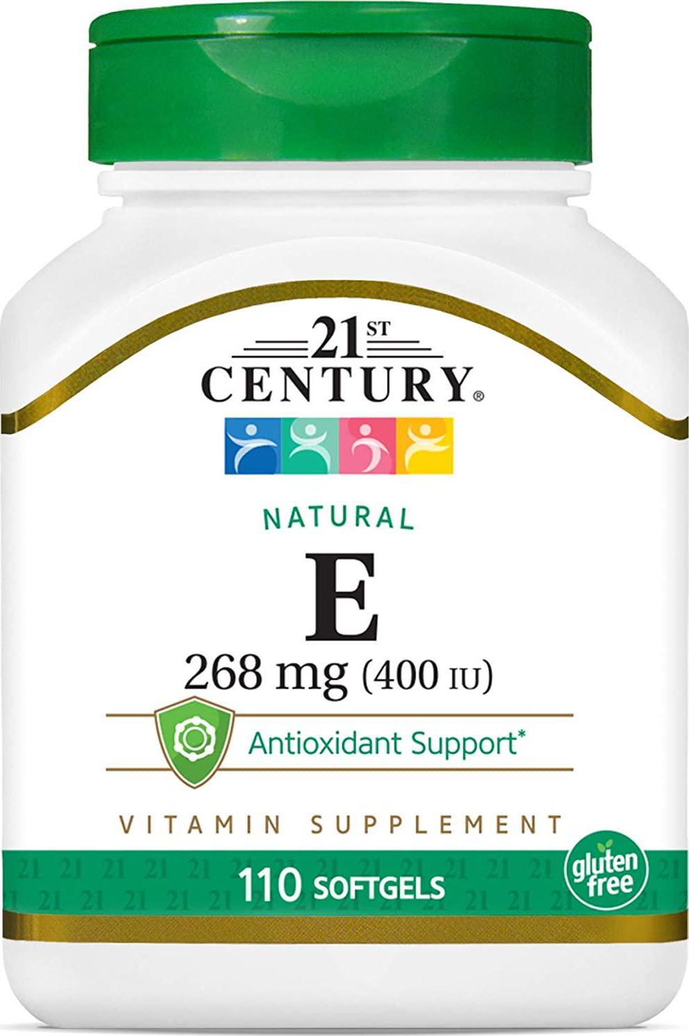 21st Century E 400 I.U. Natural (D-Alpha) Softgels, 110-Count