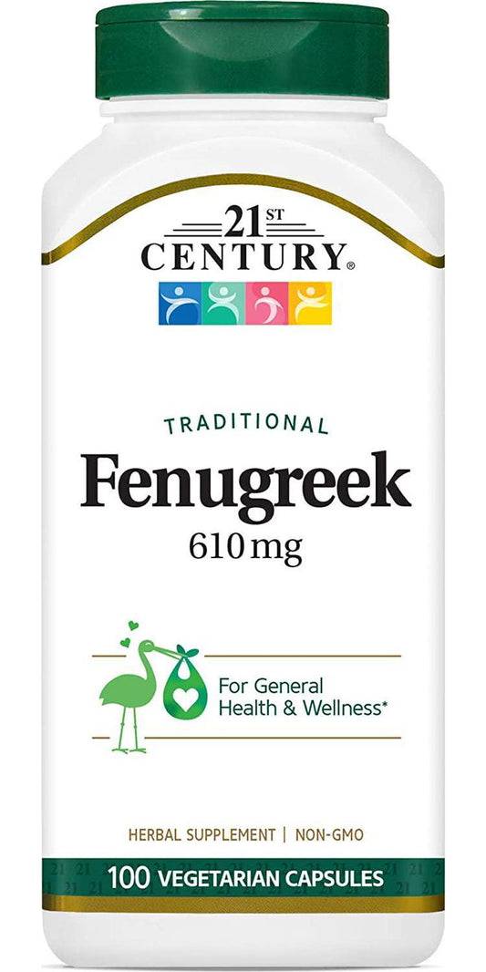 21st Century Fenugreek 610 Mg, 100 Count