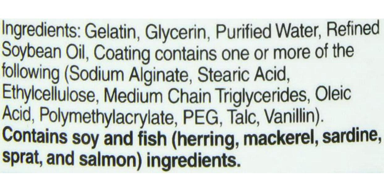 21st Century Fish Oil 1000 Mg Enteric Coated Softgels, 180Count