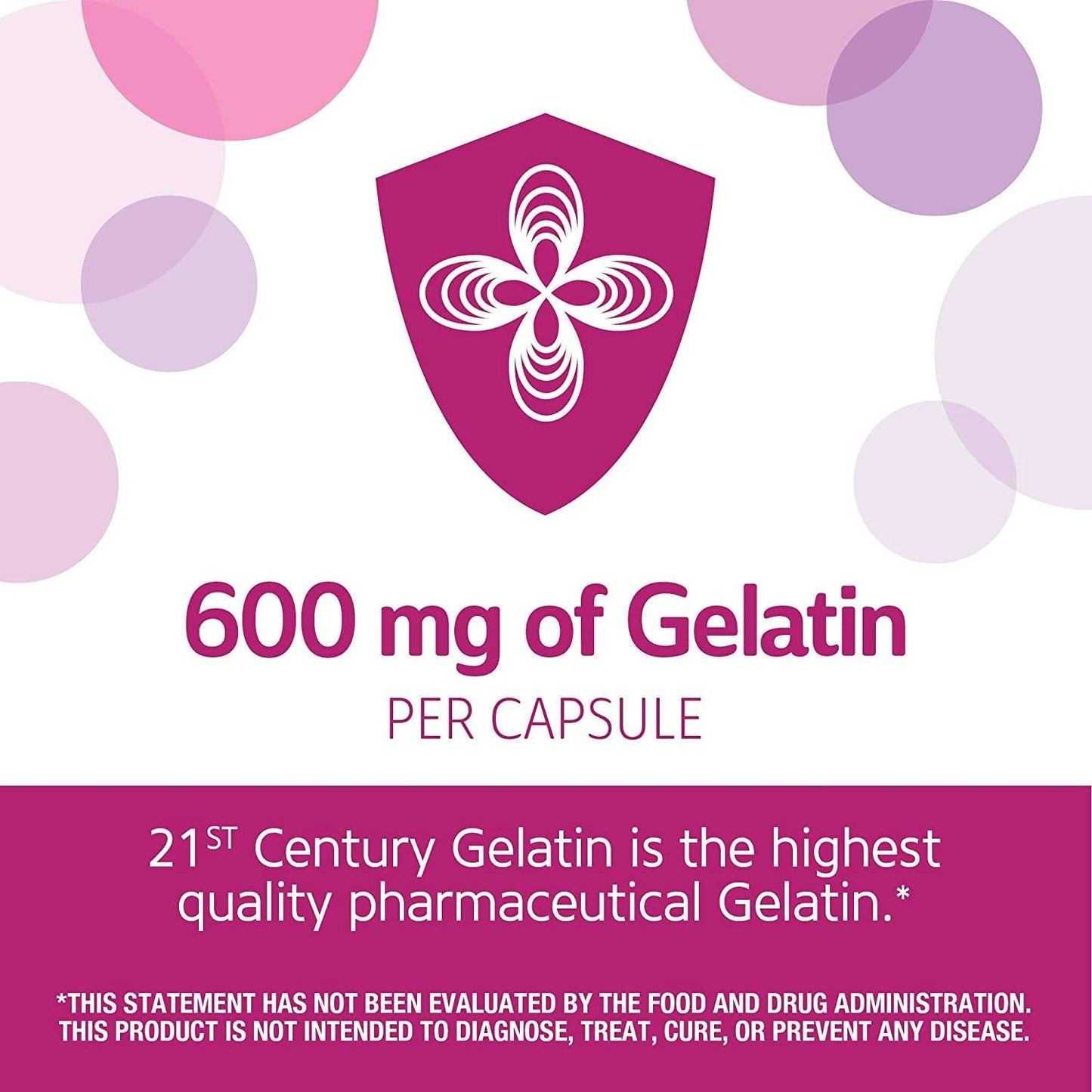 21st Century Gelatin 100 Capsules, (Pack of 2)