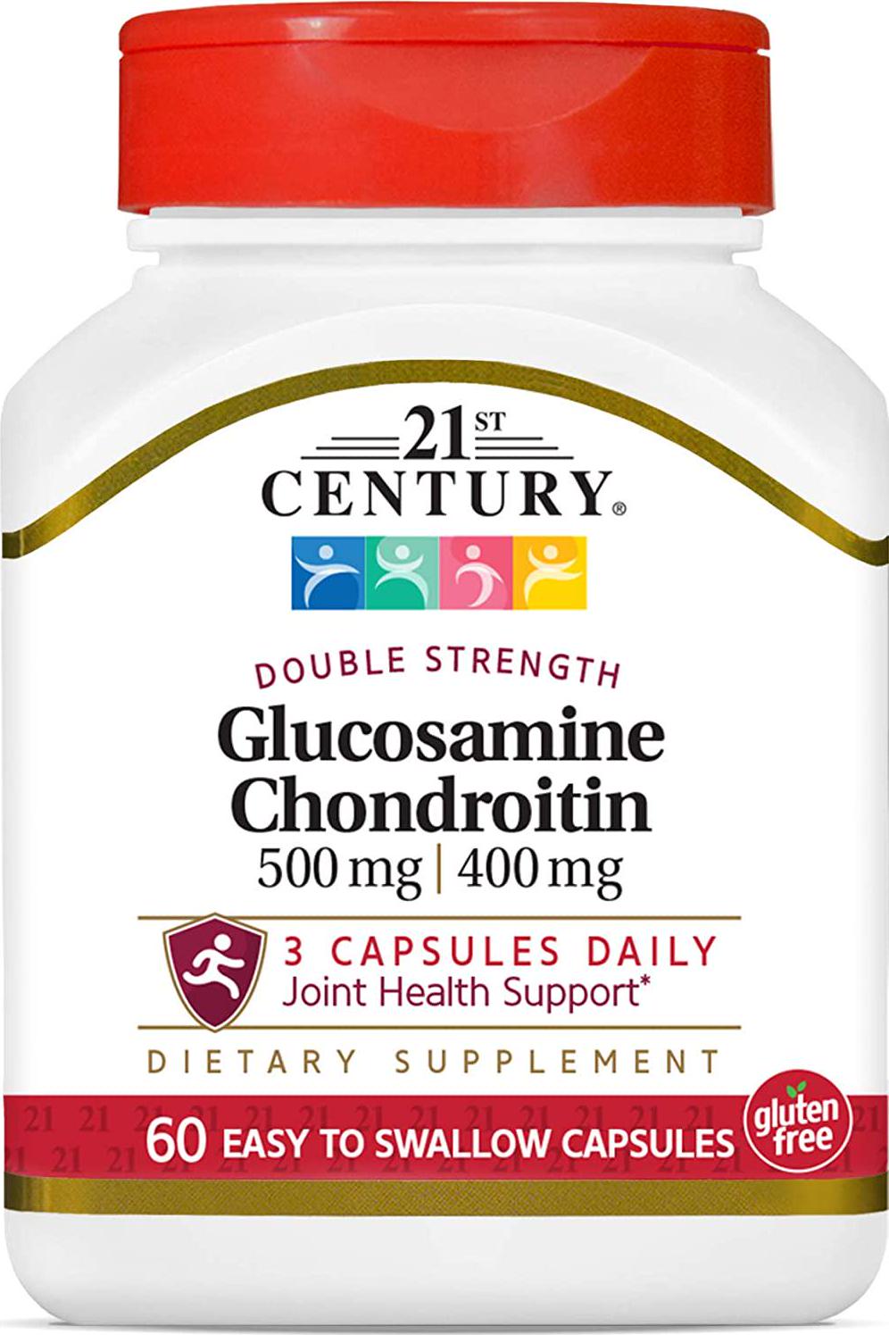 21st Century Glucosamine Chondroitin 500/400mg - Double Strength, cp 60 Count