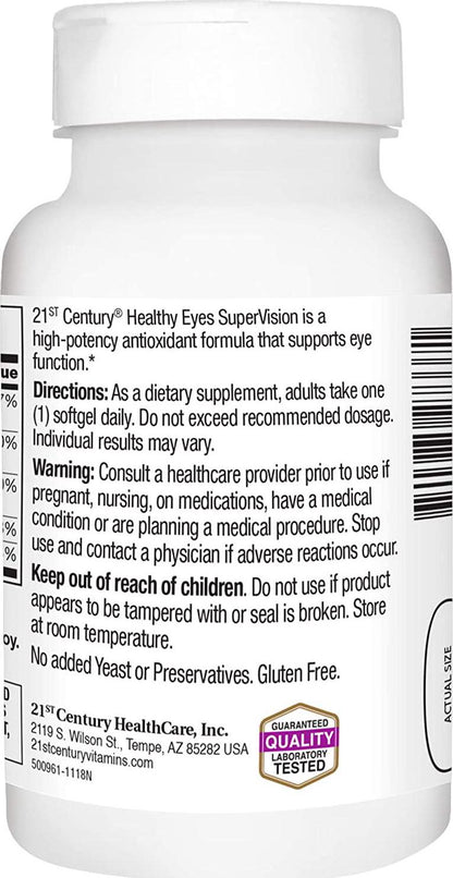 21st Century Healthy Eyes SuperVision Softgels, 120 Count