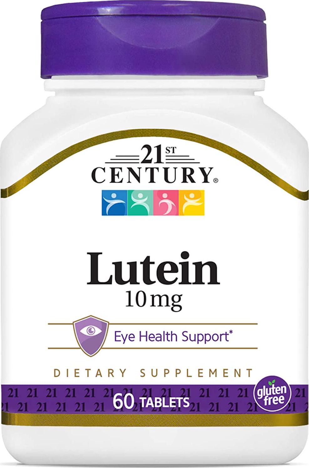 21st Century Lutein 10 mg Tablets, 60 Count